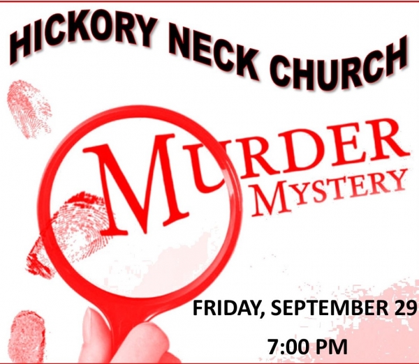 Murder Mystery Night Fundraiser IS SOLD OUT!
